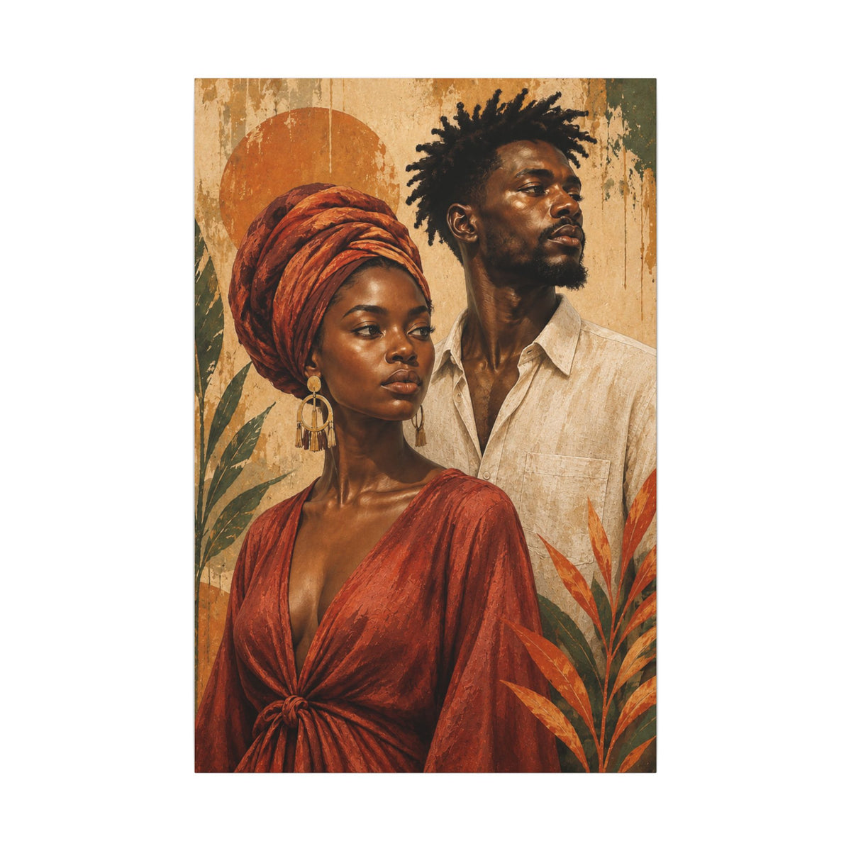 Rooted Together — Couple Portrait Wall Art