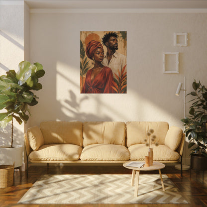 Rooted Together — Couple Portrait Wall Art