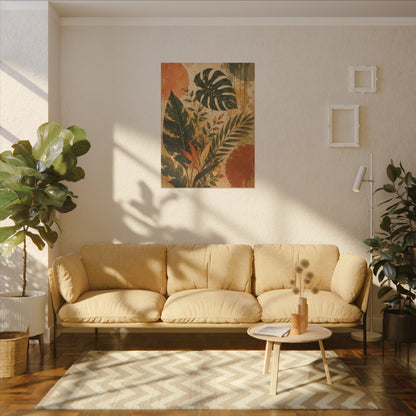 Verdant Rhythm — Tropical Leaf Wall Art