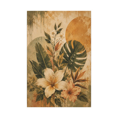 Earth in Bloom — Tropical Floral Wall Art