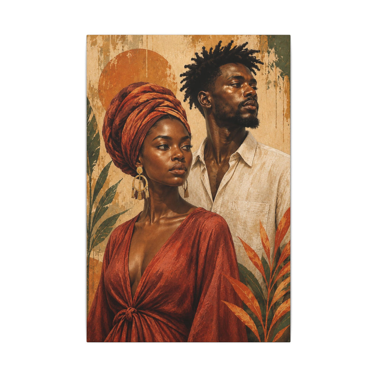 Rooted Together — Couple Portrait Wall Art