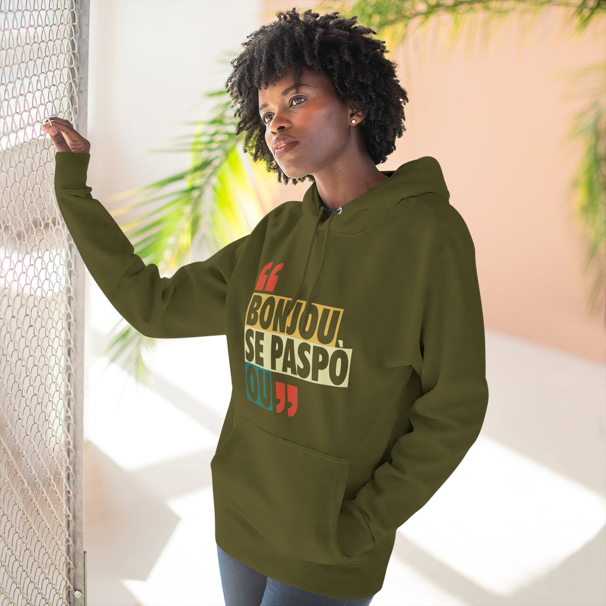Bonjou Se Paspò Ou — Hoodie Graphic Apparel