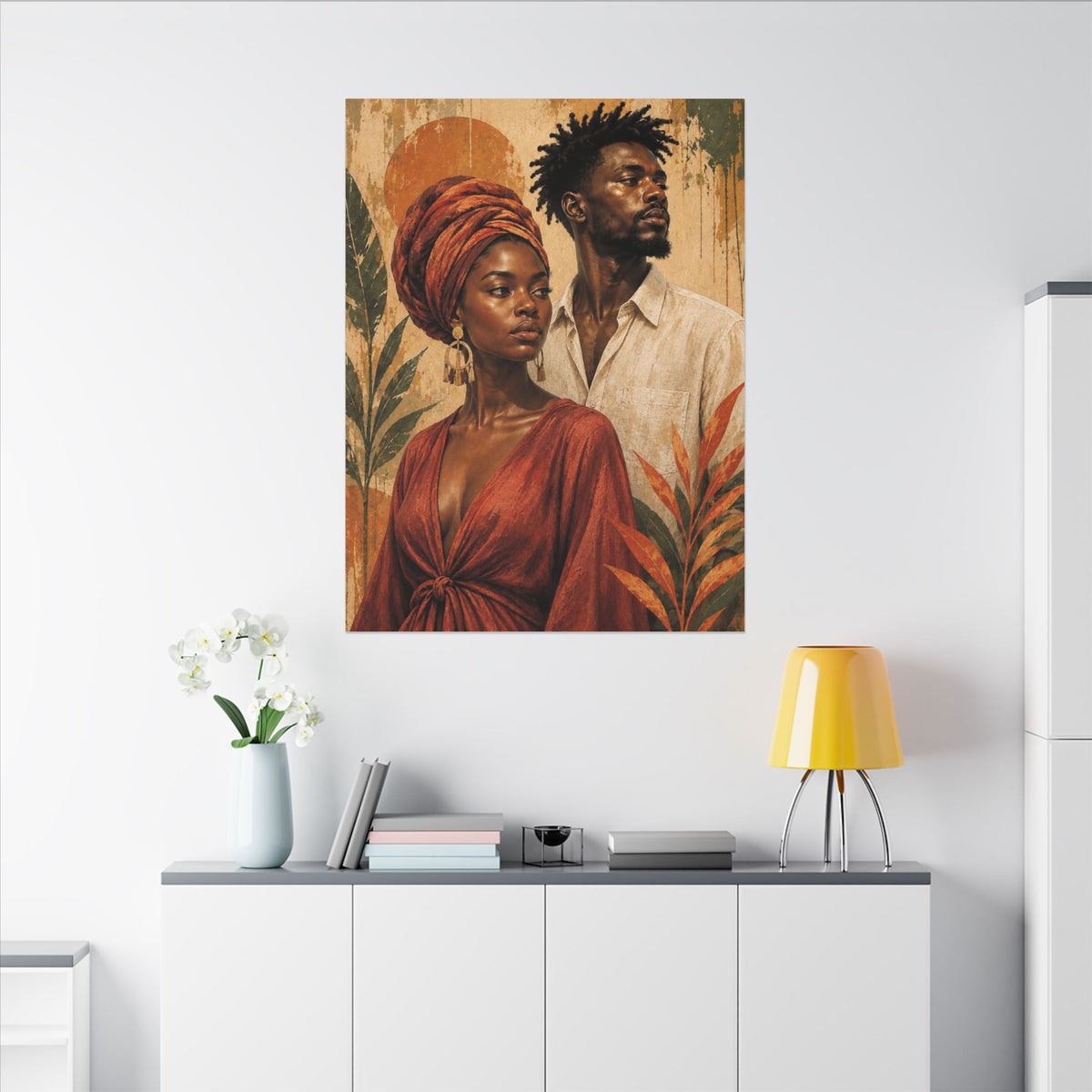 Rooted Together — Couple Portrait Wall Art