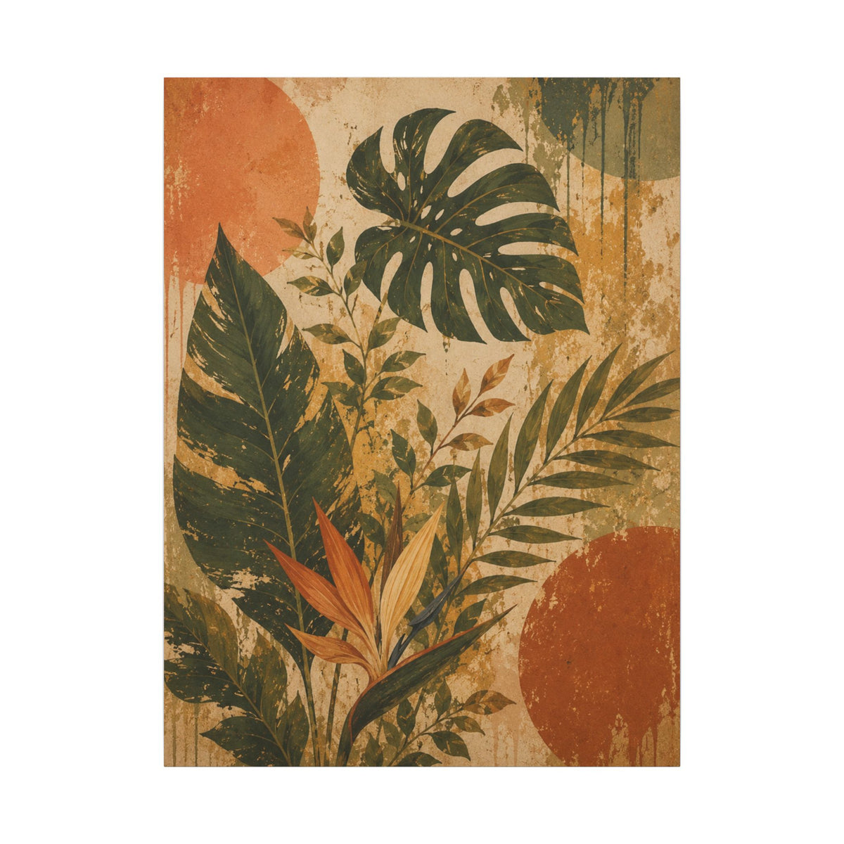 Verdant Rhythm — Tropical Leaf Wall Art