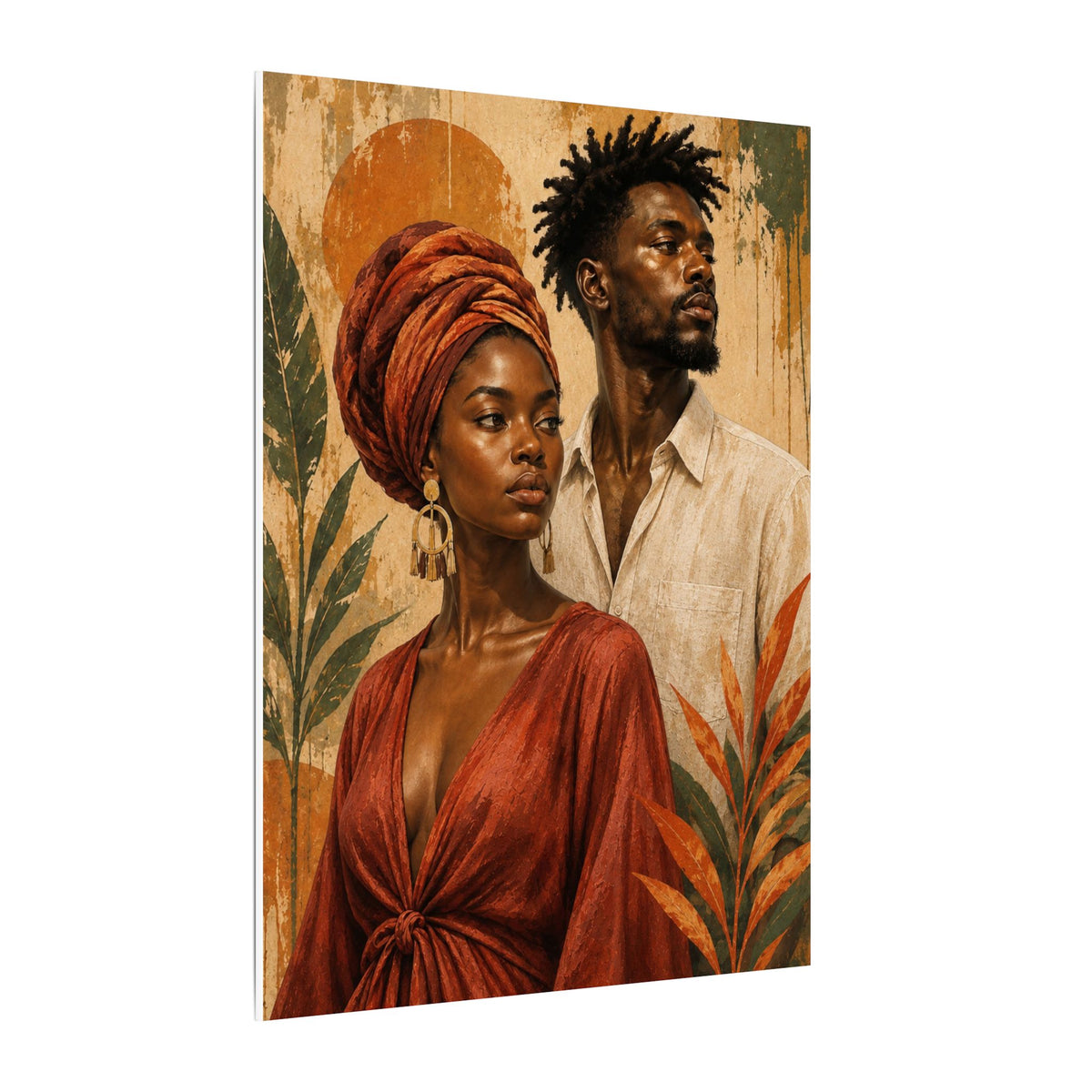 Rooted Together — Couple Portrait Wall Art