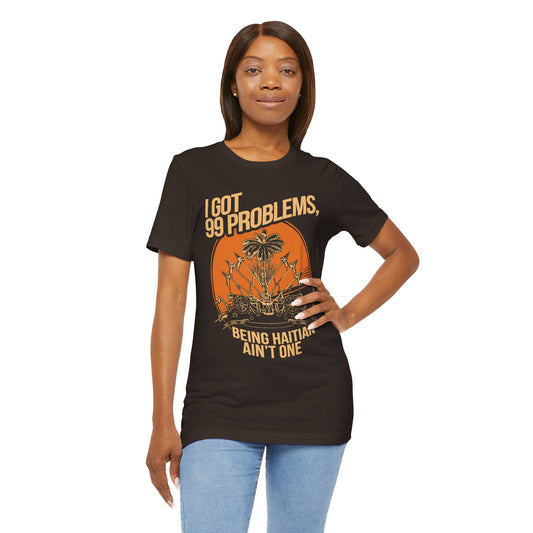 Haitian pride shirt with detailed coat of arms graphic