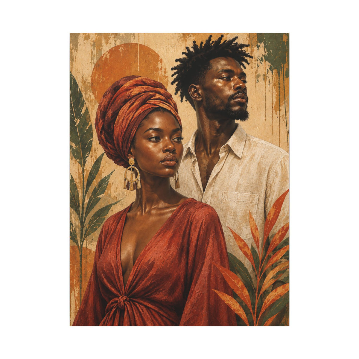 Rooted Together — Couple Portrait Wall Art