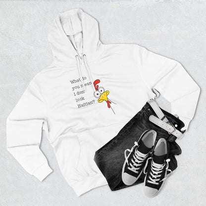 Haitian pride graphic tee featuring playful chicken artwork