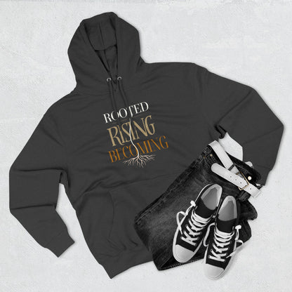 Rooted Rising Becoming inspirational graphic design
