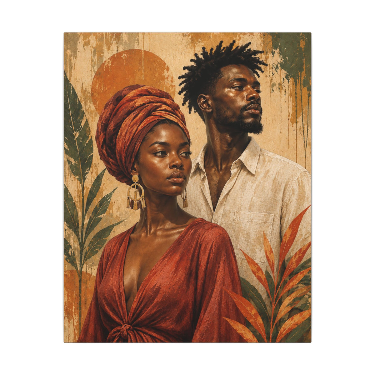 Rooted Together — Couple Portrait Wall Art