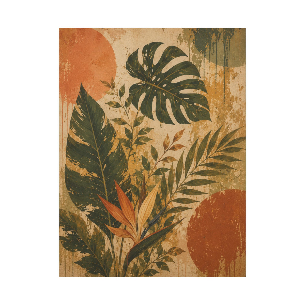 Verdant Rhythm — Tropical Leaf Wall Art