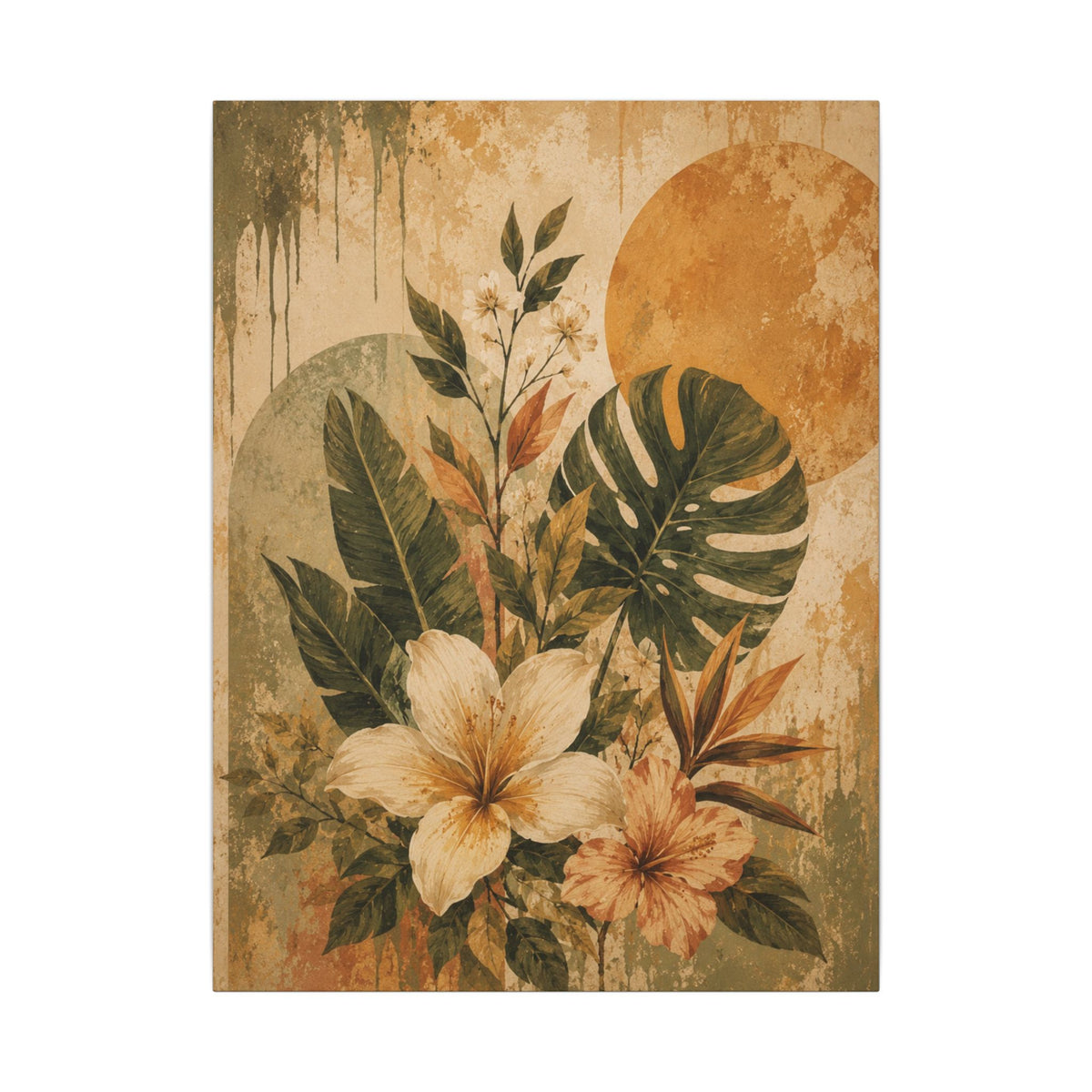 Earth in Bloom — Tropical Floral Wall Art