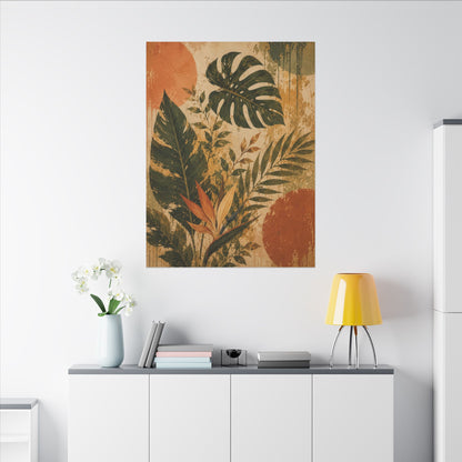 Verdant Rhythm — Tropical Leaf Wall Art