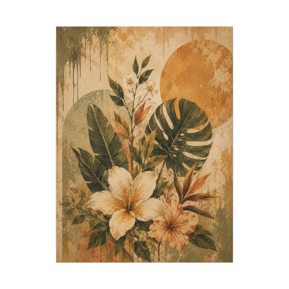 Earth in Bloom — Tropical Floral Wall Art