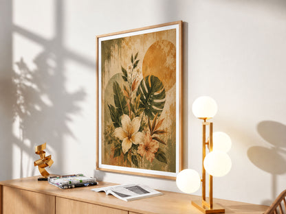 Earth in Bloom — Tropical Floral Wall Art