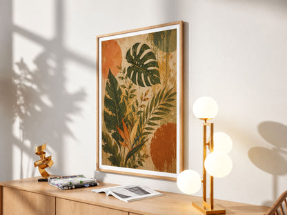 Verdant Rhythm — Tropical Leaf Wall Art