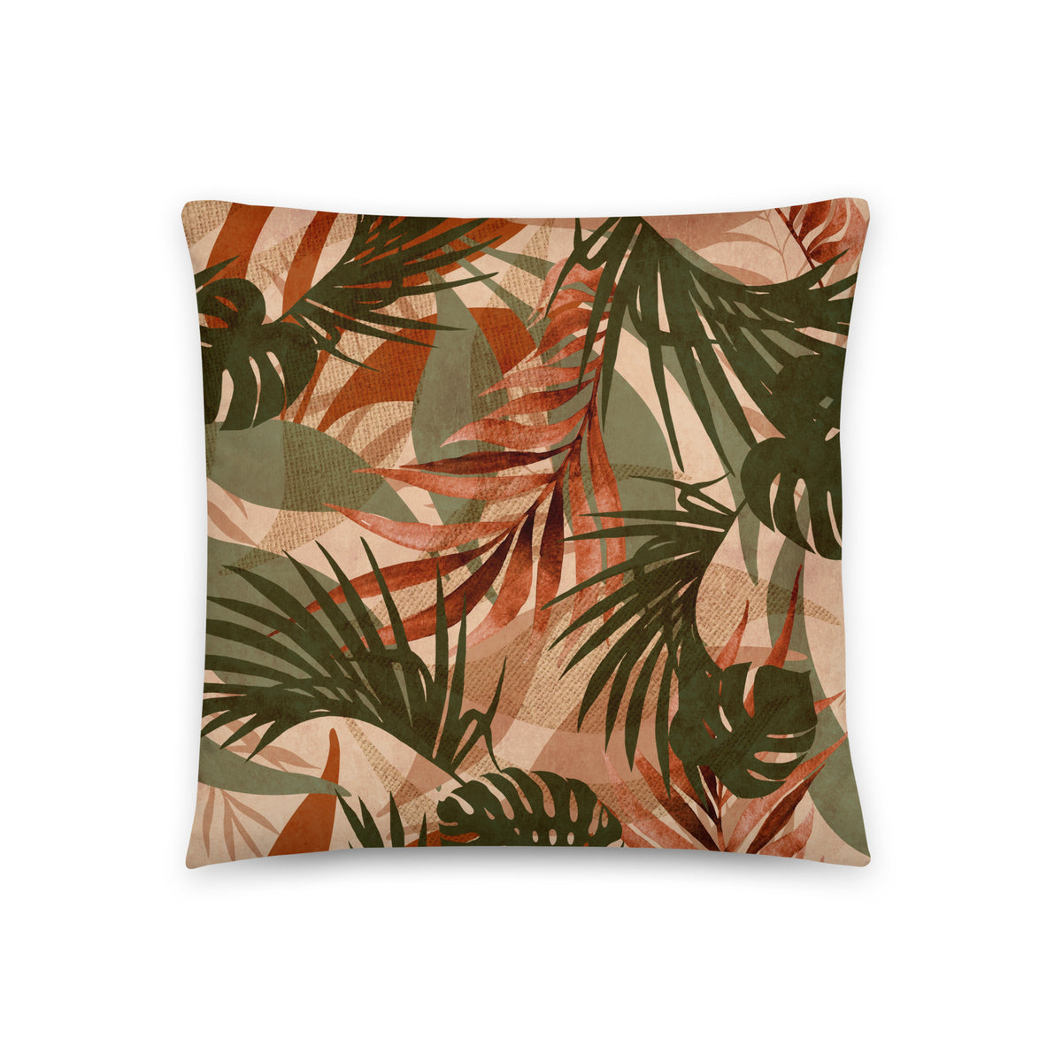 18x18 botanical throw pillow for sofa or reading corner