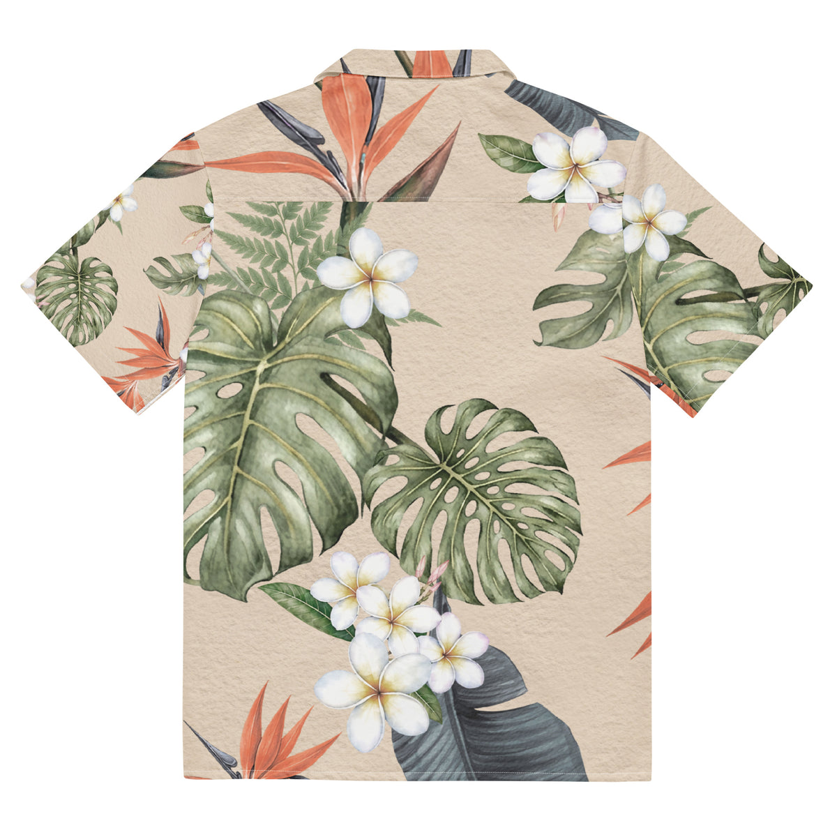 Abstract Earth oversized shirt with olive terracotta and sand tones