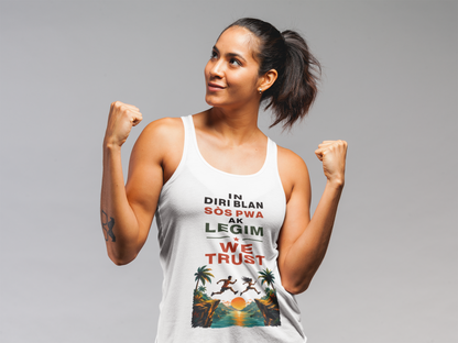 In Diri Blan Sòs Pwa Ak Legim We Trust - Tank top — Graphic Apparel