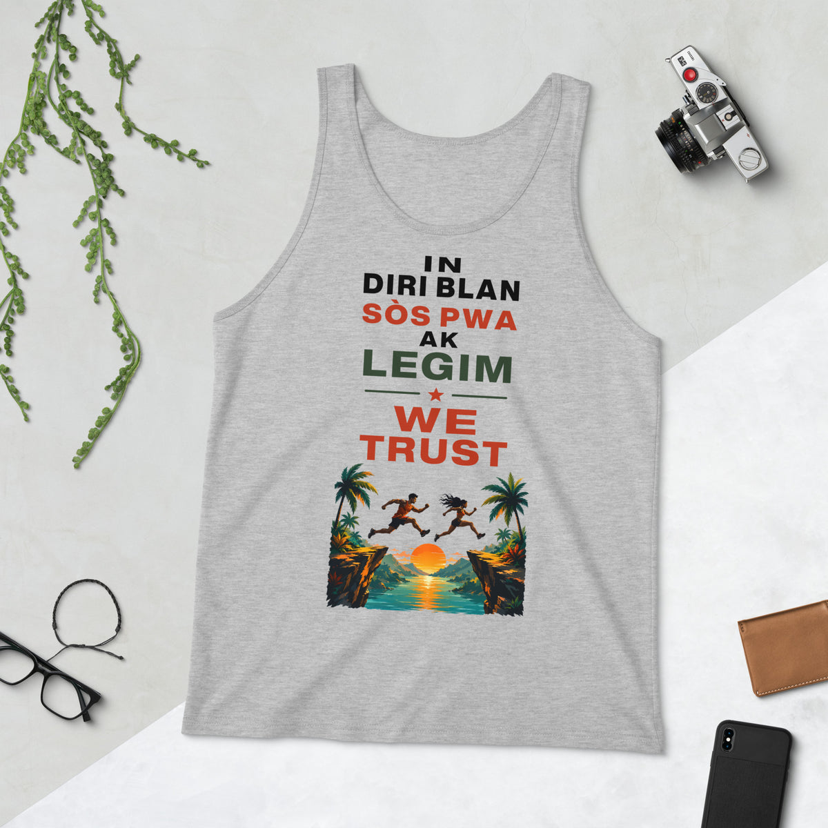Diri Blan Sòs Pwa Ak Legim Haitian heritage t-shirt design