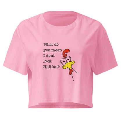 Ayiti sou kè m Haitian graphic apparel with chicken illustration